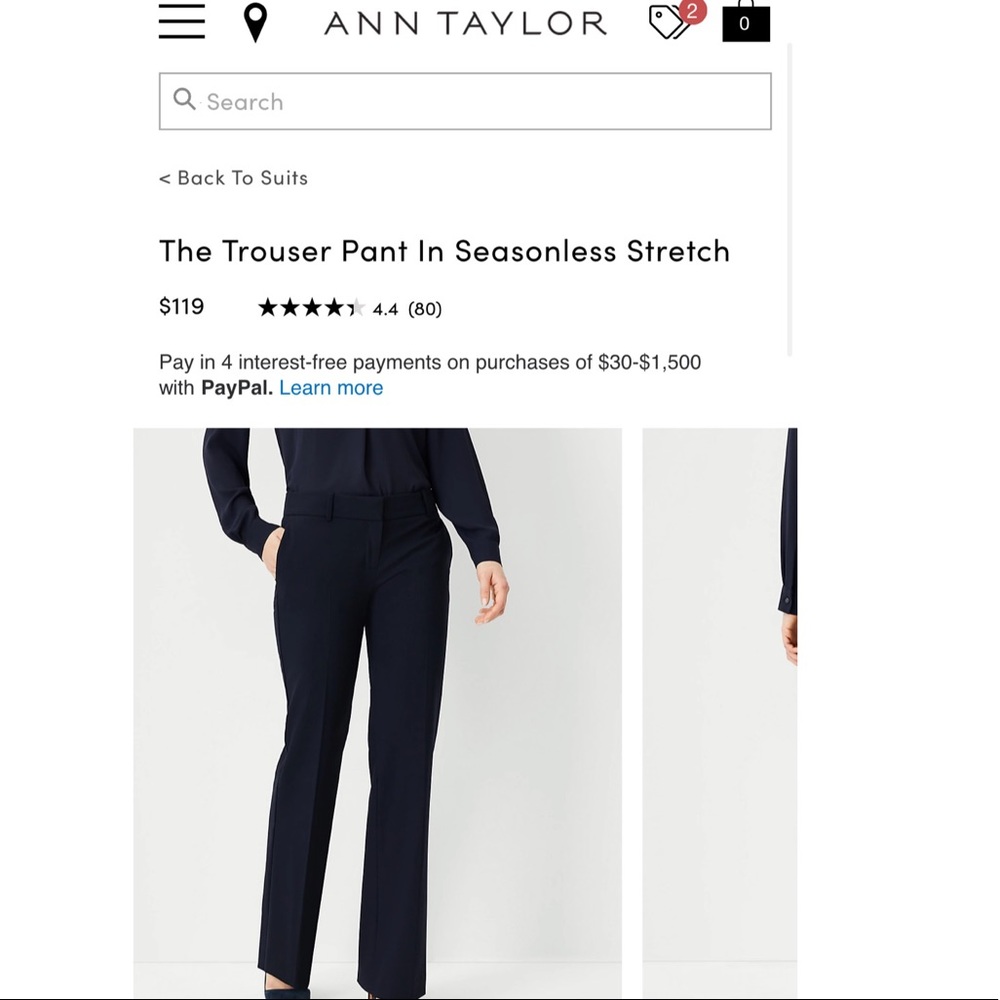 Almost new Black AnnTaylor trousers